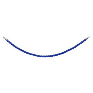 Elumen8 Blue Twisted Barrier Rope, Chrome Ends (ELUM312E)
