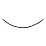 Elumen8 Black Twisted Barrier Rope, Chrome Ends (ELUM312F)