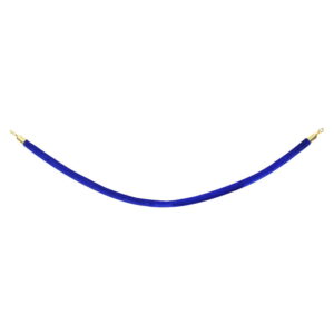 Elumen8 Blue Velvet Barrier Rope Gold Clips 1.5m (ELUM314B)
