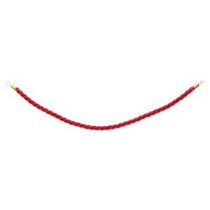 Elumen8 Gold Queue Barrier Rope, Red Twisted (ELUM314D)