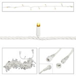 Elumen8 White Rubber Connectable Dimmable LED String Lights Warm White 10m (ELUM650A)