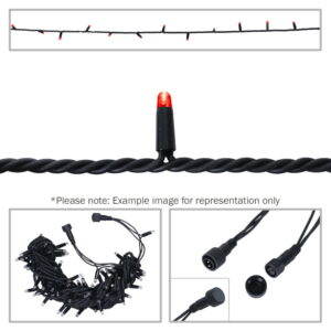 Elumen8 Rubber Connectable Dimmable LED String Lights Red 10m (ELUM654)