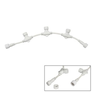 Elumen8 String/Net Lights 1-to-3 Adaptor Cable 0.4m White (ELUM664A)