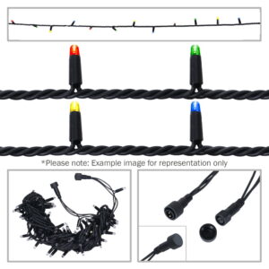 Elumen8 Rubber Connectable Dimmable LED String Lights Multicolour 20m (ELUM677)