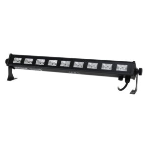 Equinox UV Mini Batten 9 Blacklight Bar 9 x 3W UV COB LED 394-410nm (EQLED027)