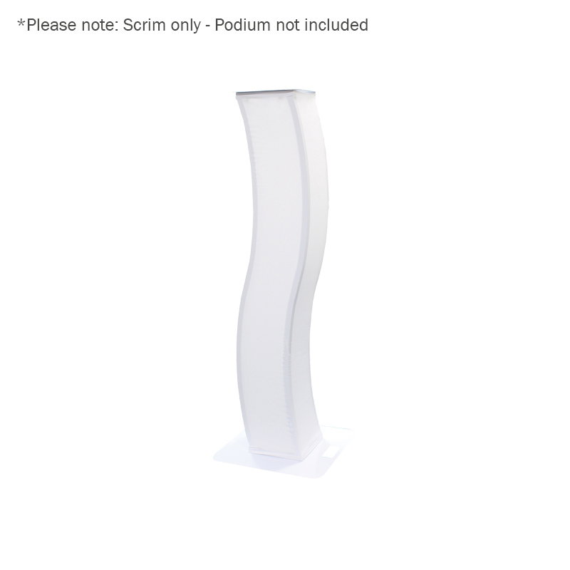 Equinox Replacement 1.5m Curve DJ Plinth Kit Scrim Equinox Replacement Scrim for 1.5m Curve DJ Plinth Kit (EQLED127D)