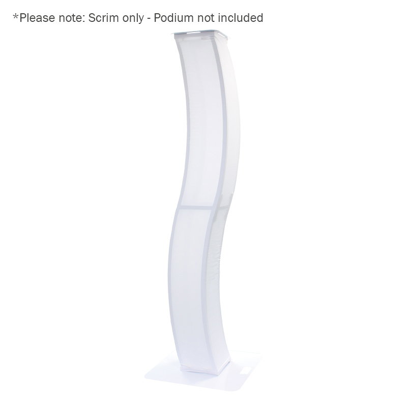 Equinox Replacement 2.0m Curve DJ Plinth Kit Scrim Equinox Replacement Scrim for 2.0m Curve DJ Plinth Kit (EQLED128D)