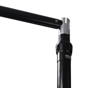 Equinox Pipe and Drape Vertical Upright 1.8m-4.2m Telescopic Black 70mm Ø (EQLED300)
