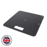 Equinox Pipe and Drape Steel Base Plate 450 x 450mm Black UK Made (EQLED304)