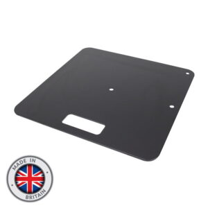 Equinox Pipe and Drape Steel Base Plate 450 x 450mm Black UK Made (EQLED304)