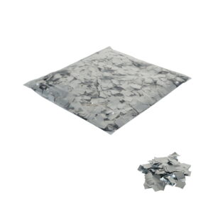 Equinox Loose Confetti Squares 17 × 17mm Metallic Silver 1kg (EQLED401SI)