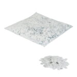 Equinox Loose Confetti 10 x 10mm White and Silver Metallic 1kg (EQLED410WS)
