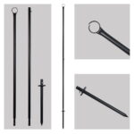 Elumen8 Heavy-Duty Festoon Pole 3.6m Black Steel (FEST101)