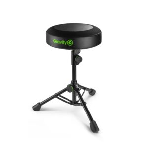 Gravity FD SEAT 1 – Round Musicians Stool, Foldable, Adjustable Height
