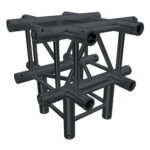 Global Truss F34 Standard 5 Way 90 Degree Corner Black (C55)