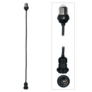 LEDJ 3.0m ES Festoon Pendant E27 Lamp Holder IP44 Rubber Cable (LEDJ514)