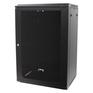 Penn Elcom 18U Wall Mount Rack Cabinet 450mm Deep Polycarbonate Door (PENN087)