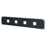 Penn Elcom 2U 19″ Rack Panel Punched 4 x G Type speakON R1204/2UK (PENN128)