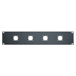 Penn Elcom 2U 19″ Rack Panel Punched 4 x G Type speakON R1204/2UK (PENN128)