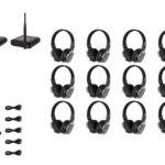 W Audio SDPRO Silent Disco System 12 Pack, 2 Transmitters and 1 Charger (SDPRO12)