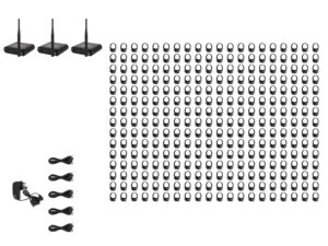 W Audio SDPRO Silent Disco System 300 Pack, 3 Transmitters and 6 Chargers (SDPRO300)