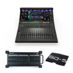 Allen & Heath SQ-5+ with DX168 Audio Rack & Dust Cover
