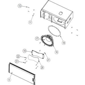 NEXO 05HPB12ND16R/K Recone Kit for GEO S1210 Loudspeaker
