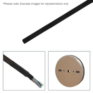 Elumen8 4.8mm (3/16″) Heatshrink Tubing 2:1 Black, 100m (TAPE107B)