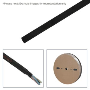 Elumen8 9.5mm (3/8″) Adhesive-Lined Heatshrink Tubing 3:1 Black 50m (TAPE122)