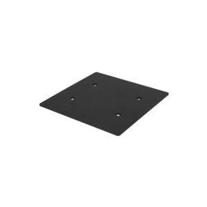 Equinox Quad Steel DecoTruss Base Plate 300 x 300mm 5mm, Black (TRUS086)