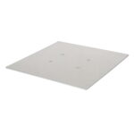 Equinox Quad Steel DecoTruss Base Plate 500 x 500mm 5mm, Silver (TRUS087S)