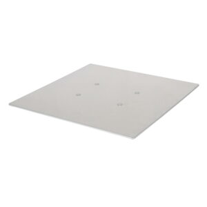 Equinox Quad Steel DecoTruss Base Plate 500 x 500mm 5mm, Silver (TRUS087S)