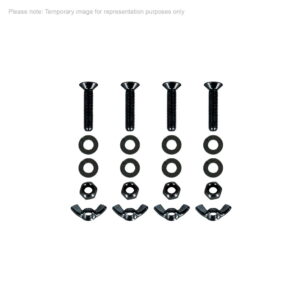 Equinox Quad Steel DecoTruss Base Plate M8 Bolt Pack, Black (TRUS089)