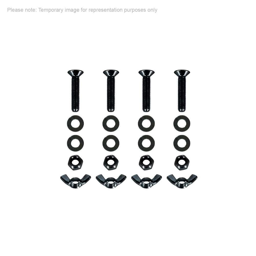 Equinox Quad Steel DecoTruss Base Plate Bolt Pack, Black Equinox Quad Steel DecoTruss Base Plate M8 Bolt Pack, Black (TRUS089)