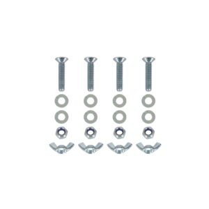 Equinox Quad Steel DecoTruss Base Plate M8 Bolt Pack, Silver (TRUS089S)