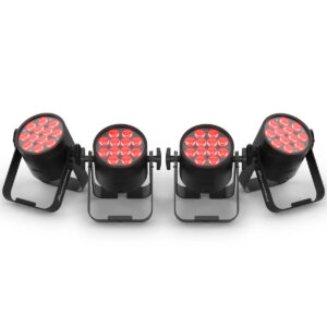 Chauvet DJ Freedom Par Q12 X4 - Battery Wireless RGBA Uplighting 4-Pack with Charge Case