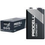 Duracell Procell Constant 9V Batteries PP3 6LR61 - Box of 10