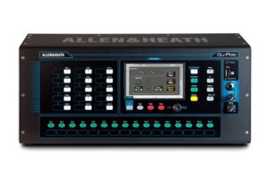 Allen & Heath Qu-Pac portable digital mixer front panel with touchscreen