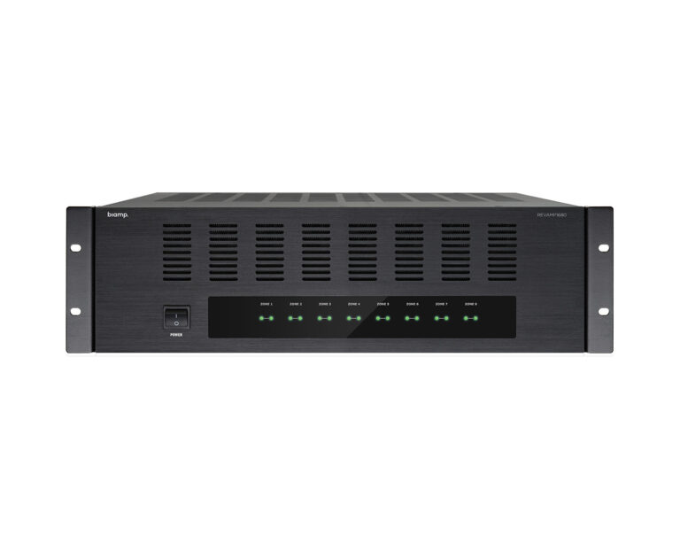 Apart Revamp 1680 16Ch Class D Amplifier 16 × 80W @ 4Ω, 8 × 160W Bridged 3U (920-01468-00003)