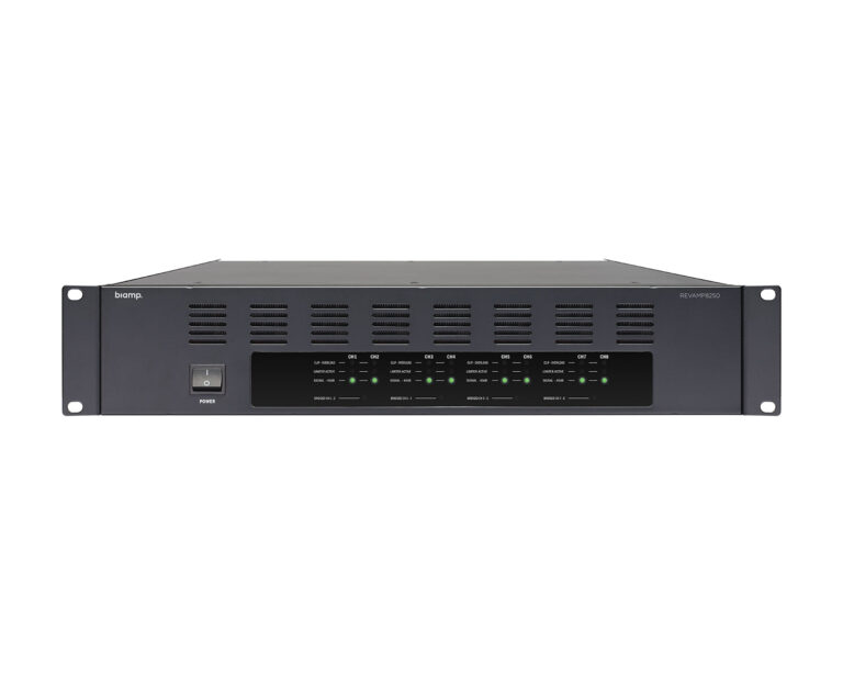 Apart Revamp 8250 8Ch Class D Amplifier 8 × 250W @ 4Ω, 4 × 500W Bridged 2U (920-00658-00003)