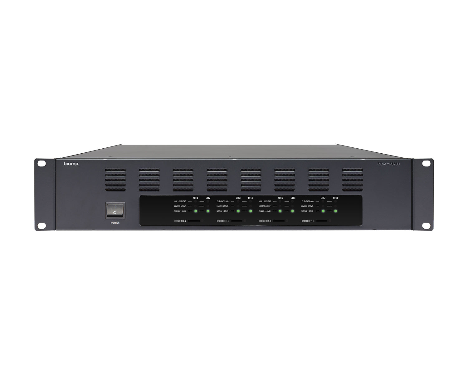 Apart Revamp 8250 8Ch Class D Amp 8 x 250W@4Ω 4 x 500W@8Ω 2U Apart Revamp 8250 8Ch Class D Amplifier 8 × 250W @ 4Ω, 4 × 500W Bridged 2U (920-00658-00003)