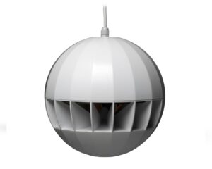 Apart SPH20 360° 8″ Pendant Sphere Speaker 20W/100V White (910-01488)