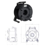 Schill GT310.RM Empty Cable Reel with Auxiliary Winder, Ø310mm Drum (CABL1303)