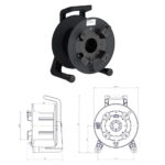 Schill GT380.RM Empty Cable Reel with Auxiliary Winder, Ø380mm Drum (CABL1305)