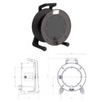 Schill GT450.SO Empty Cable Reel with Blank Plate, Ø450mm Drum (CABL1306)