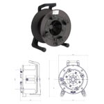 Schill GT450.RM Empty Cable Reel with Auxiliary Winder, Ø450mm Drum (CABL1307)