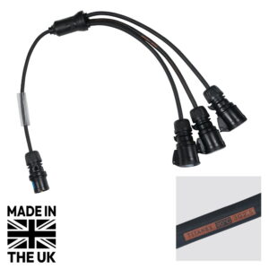 Tourspec Moulded 3 Way 16A PCE Y Split 2.5mm² H07RN-F 1m (CABL696)