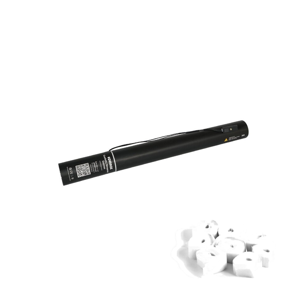 Equinox Electric Streamer Cannon 50cm White Prefilled Single Use, Control Unit Not Included