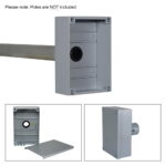 Robolights IWB End Terminal Box with DIN Rail, Grey