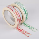 Le Mark Printed Status Tape 24mm x 66m - Green (Checked)